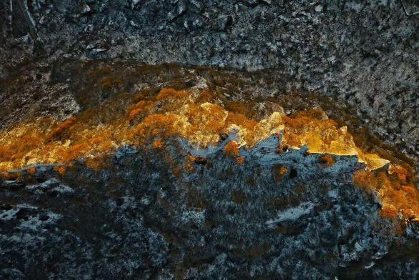 航拍陕西秦岭雪后美景