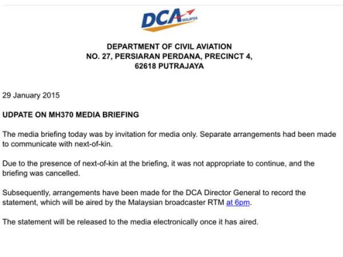 ������ȡ��MH370������ϵ�������Ա��������